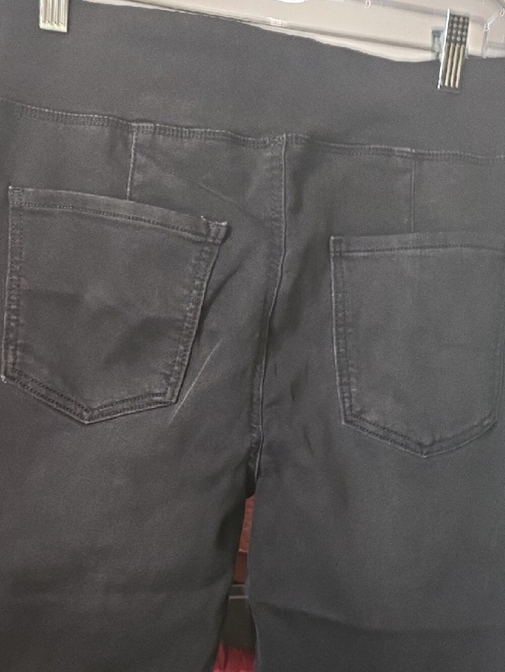 Jr. Black Cross High-Waist Flared Pants - Picture 4 of 4